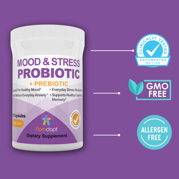 Mood & Stress Probiotics Infographic